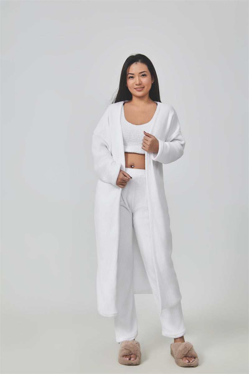Cozy Pajama Set, 3 Piece Lounge Set, Cute Loungewear, Warm Suit Sets.
