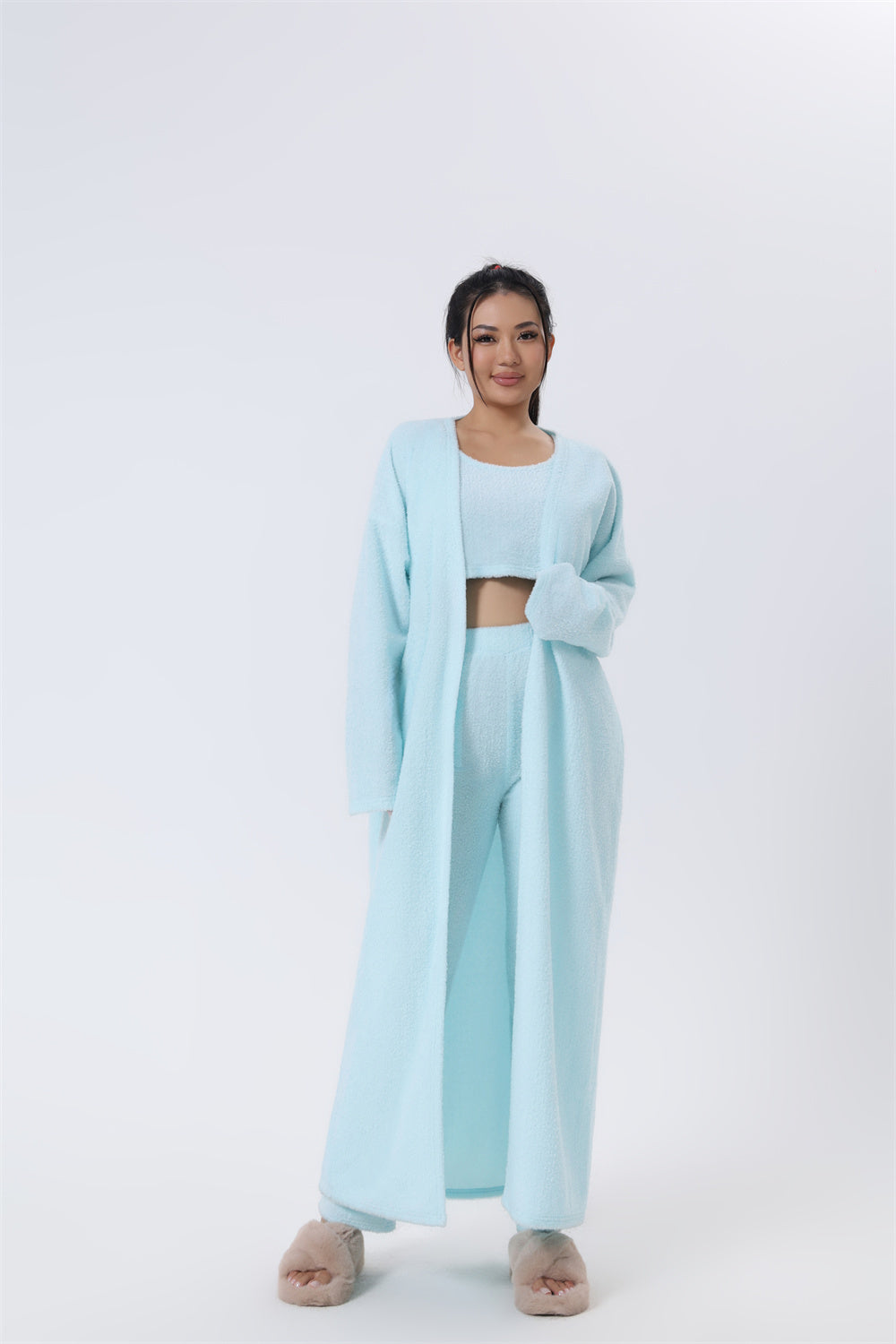 Cozy Pajama Set, 3 Piece Lounge Set, Cute Loungewear, Warm Suit Sets.