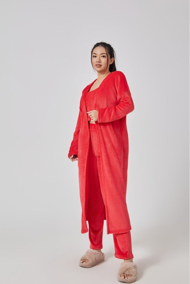Cozy Pajama Set, 3 Piece Lounge Set, Cute Loungewear, Warm Suit Sets.