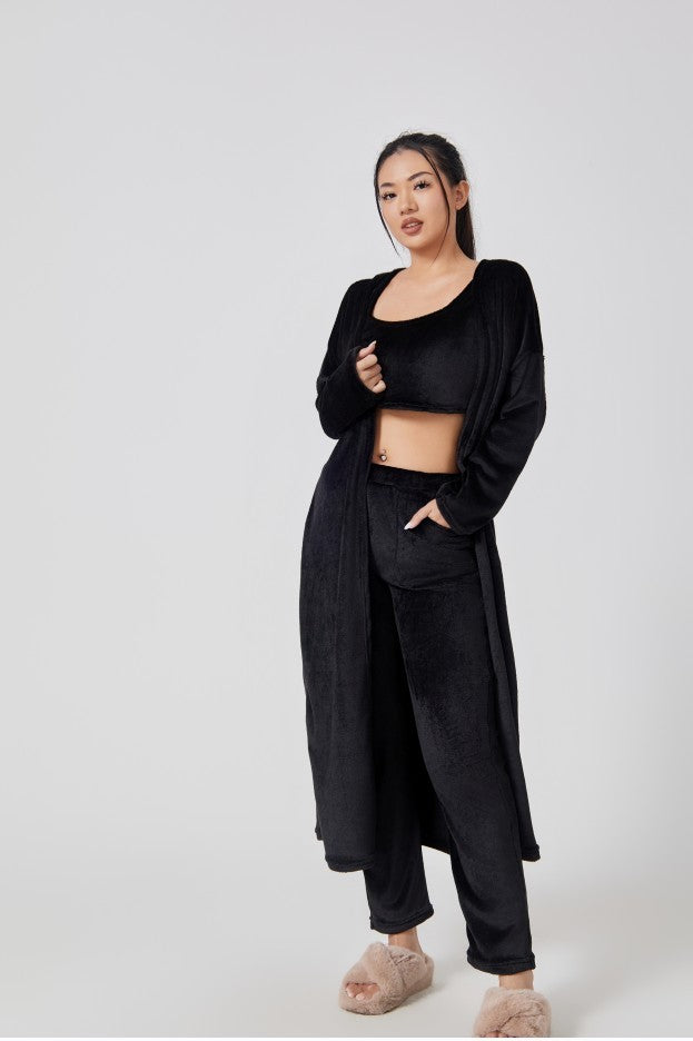 Cozy Pajama Set, 3 Piece Lounge Set, Cute Loungewear, Warm Suit Sets.