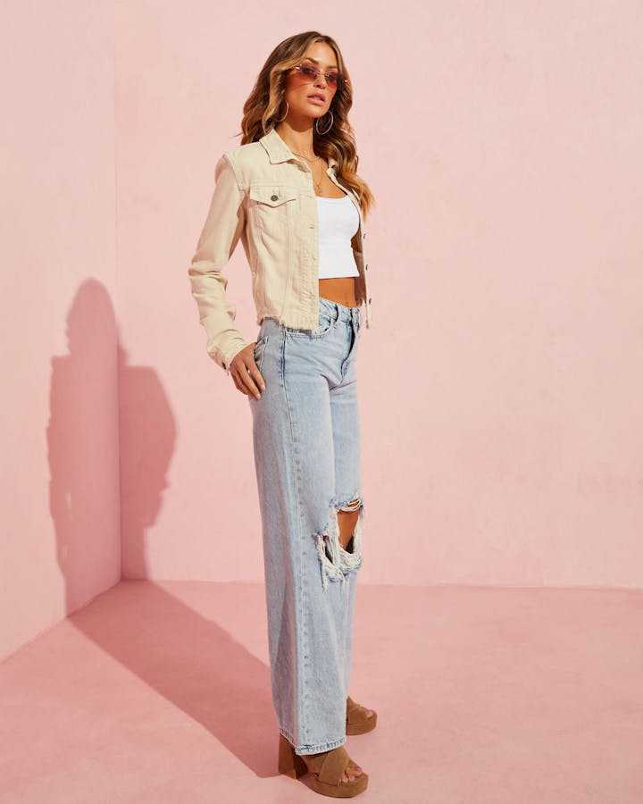 Ripped Slimming Jeans For Women